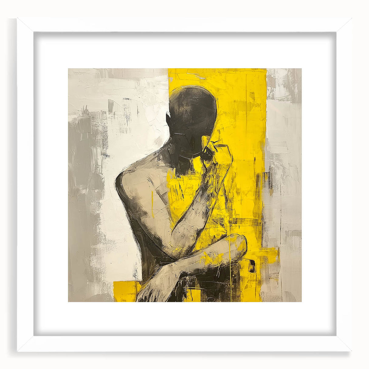 Minimalist Abstract Figurative Wall Art – Bold Human Form