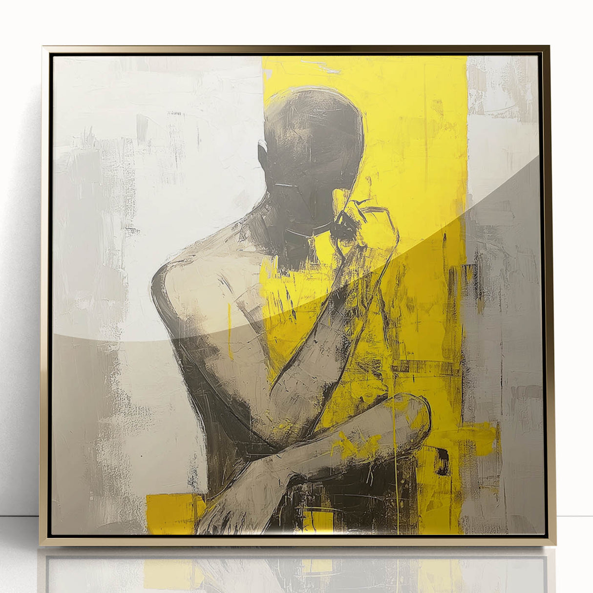 Minimalist Abstract Figurative Wall Art – Bold Human Form