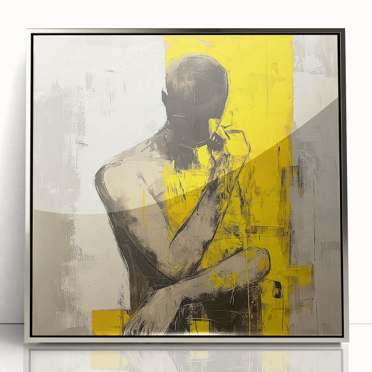 Minimalist Abstract Figurative Wall Art – Bold Human Form