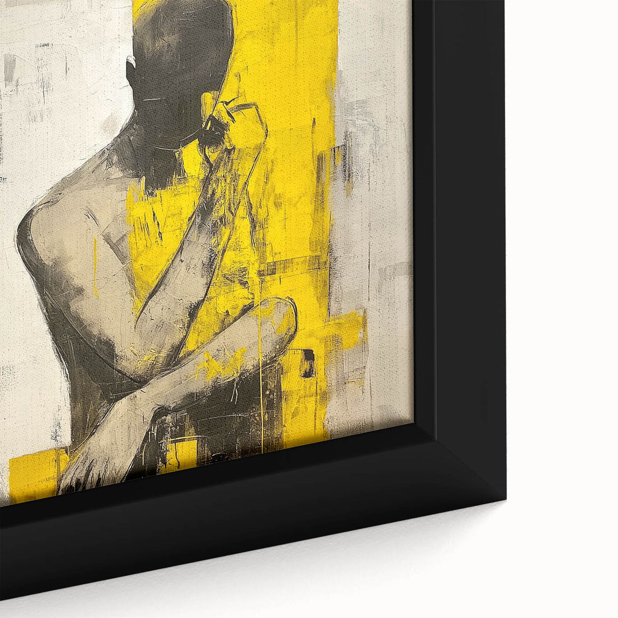 Minimalist Abstract Figurative Wall Art – Bold Human Form