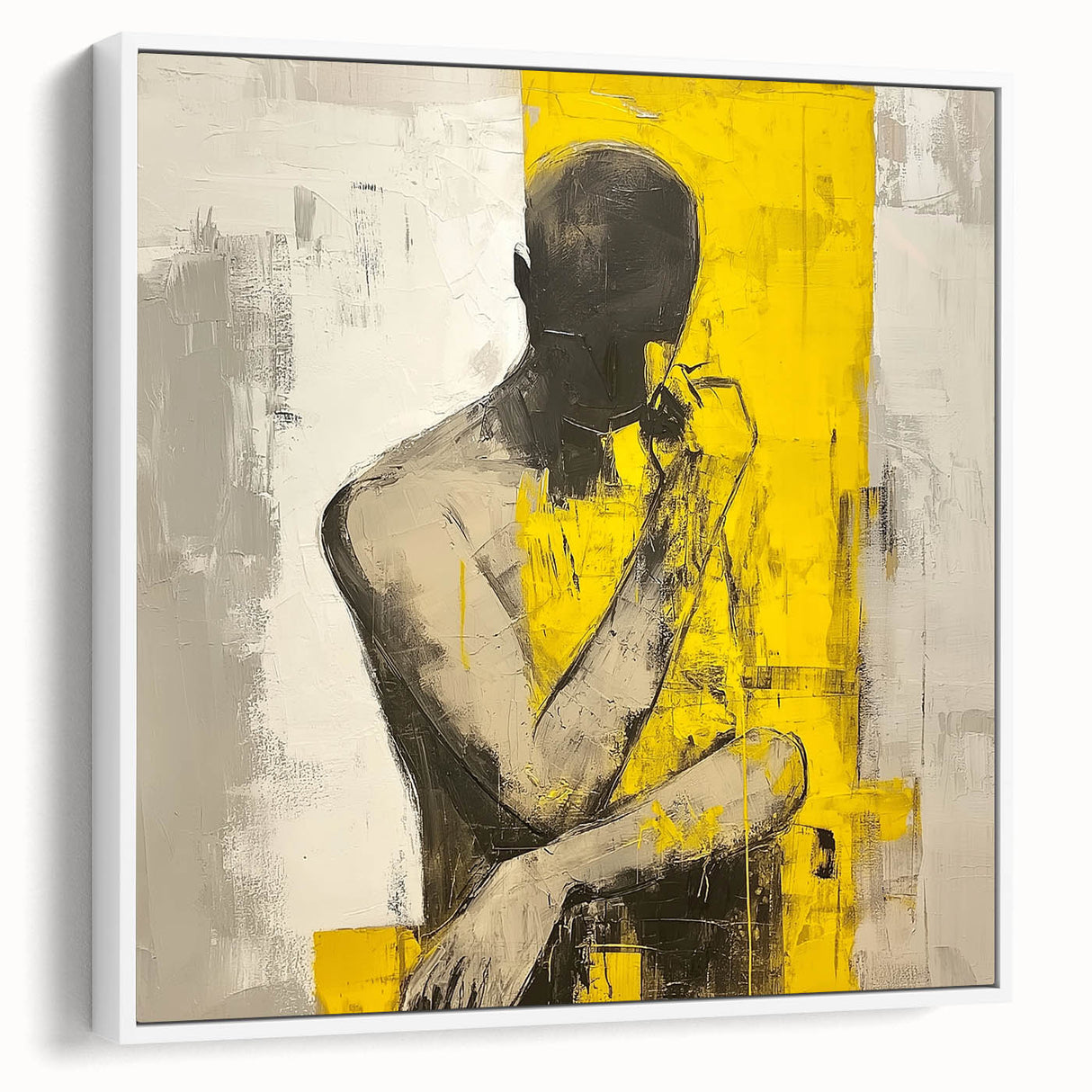 Minimalist Abstract Figurative Wall Art – Bold Human Form