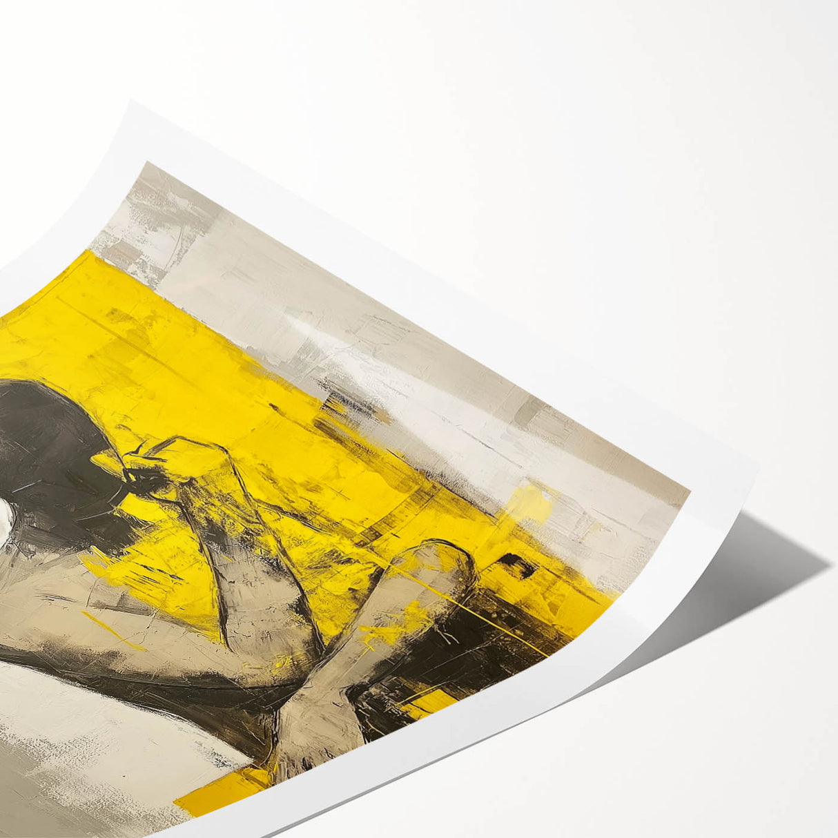 Minimalist Abstract Figurative Wall Art – Bold Human Form