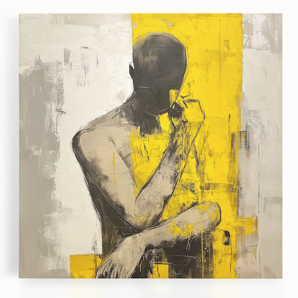 Minimalist Abstract Figurative Wall Art – Bold Human Form