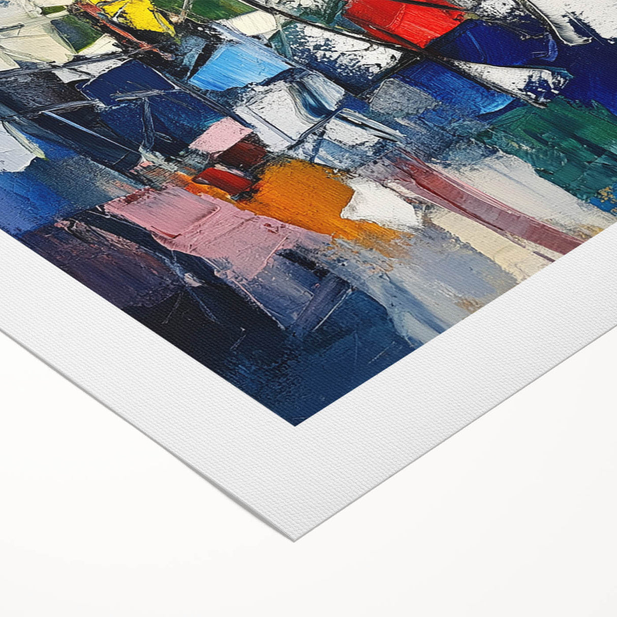Dynamic Abstract Expressionist Wall Art – Textured Canvas Print