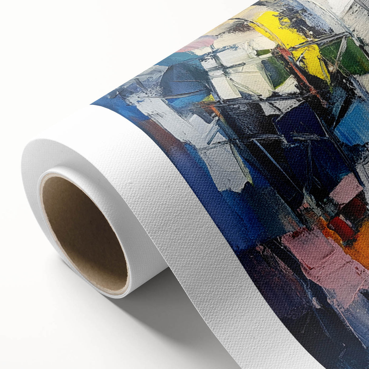 Dynamic Abstract Expressionist Wall Art – Textured Canvas Print