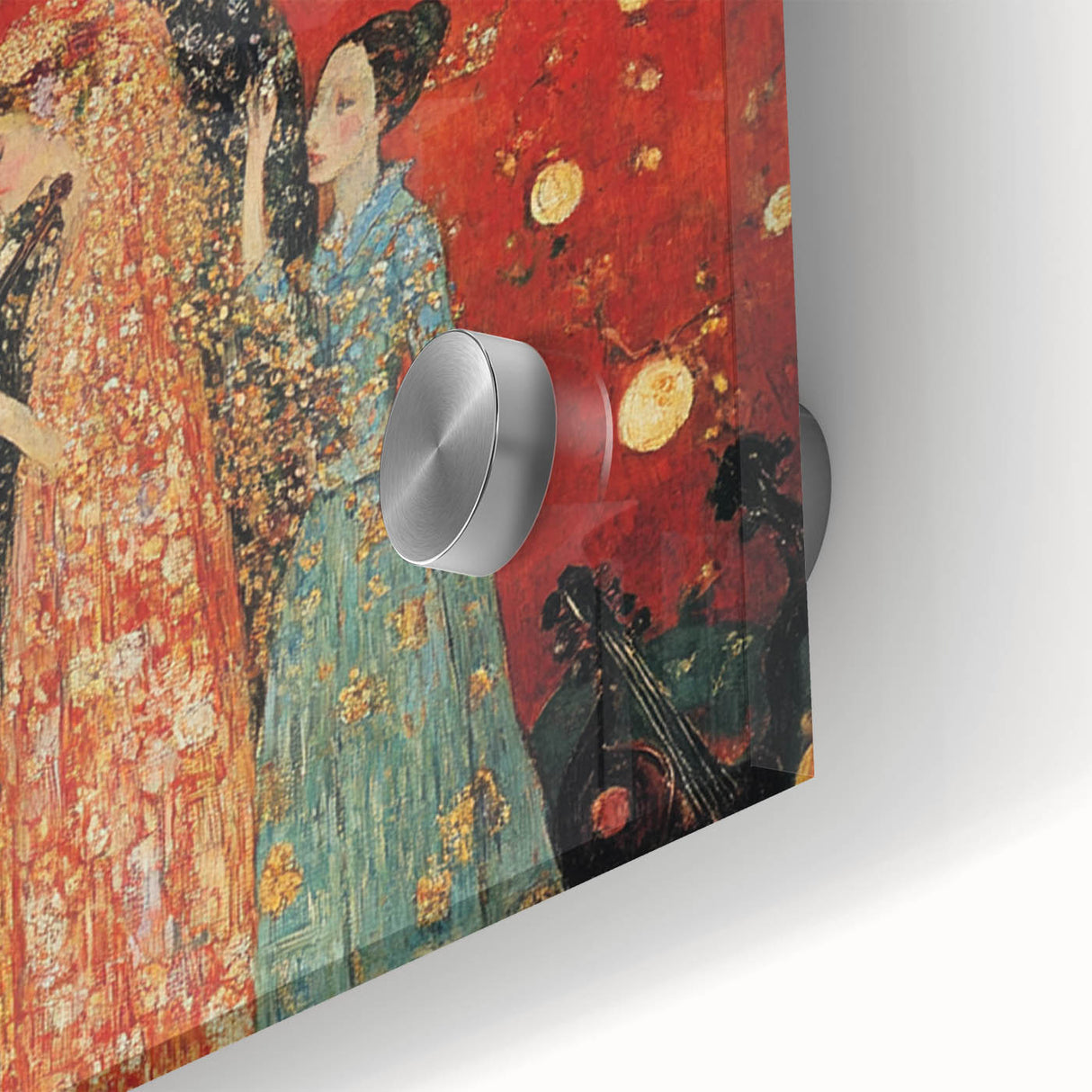 Romantic Abstract Figurative Wall Art – Golden Serenade