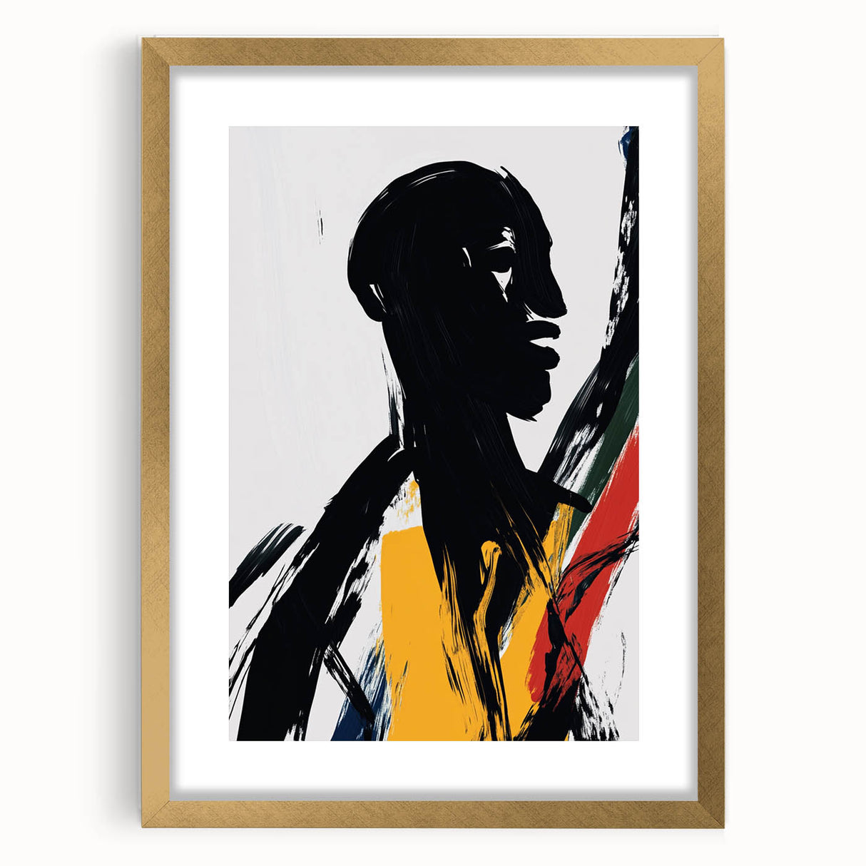 Bold Abstract Figurative Wall Art – Dynamic Human Form
