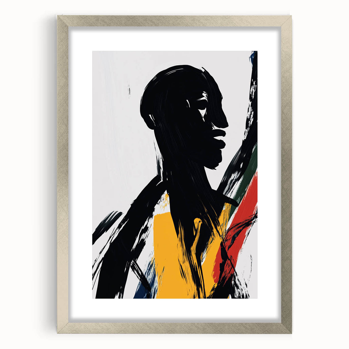 Bold Abstract Figurative Wall Art – Dynamic Human Form
