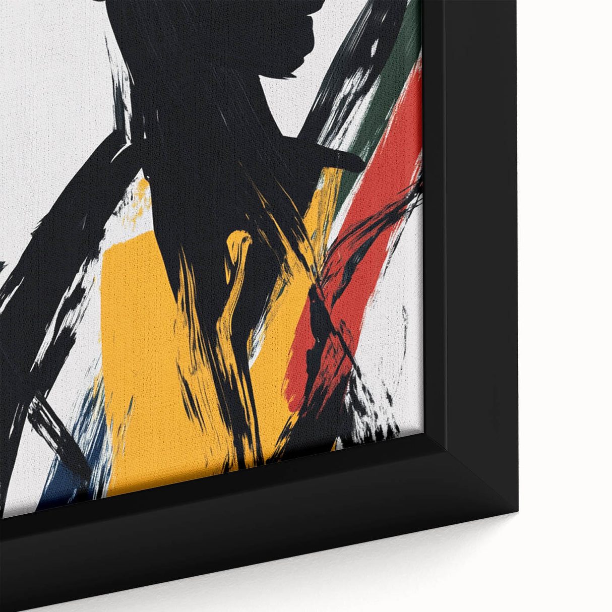 Bold Abstract Figurative Wall Art – Dynamic Human Form