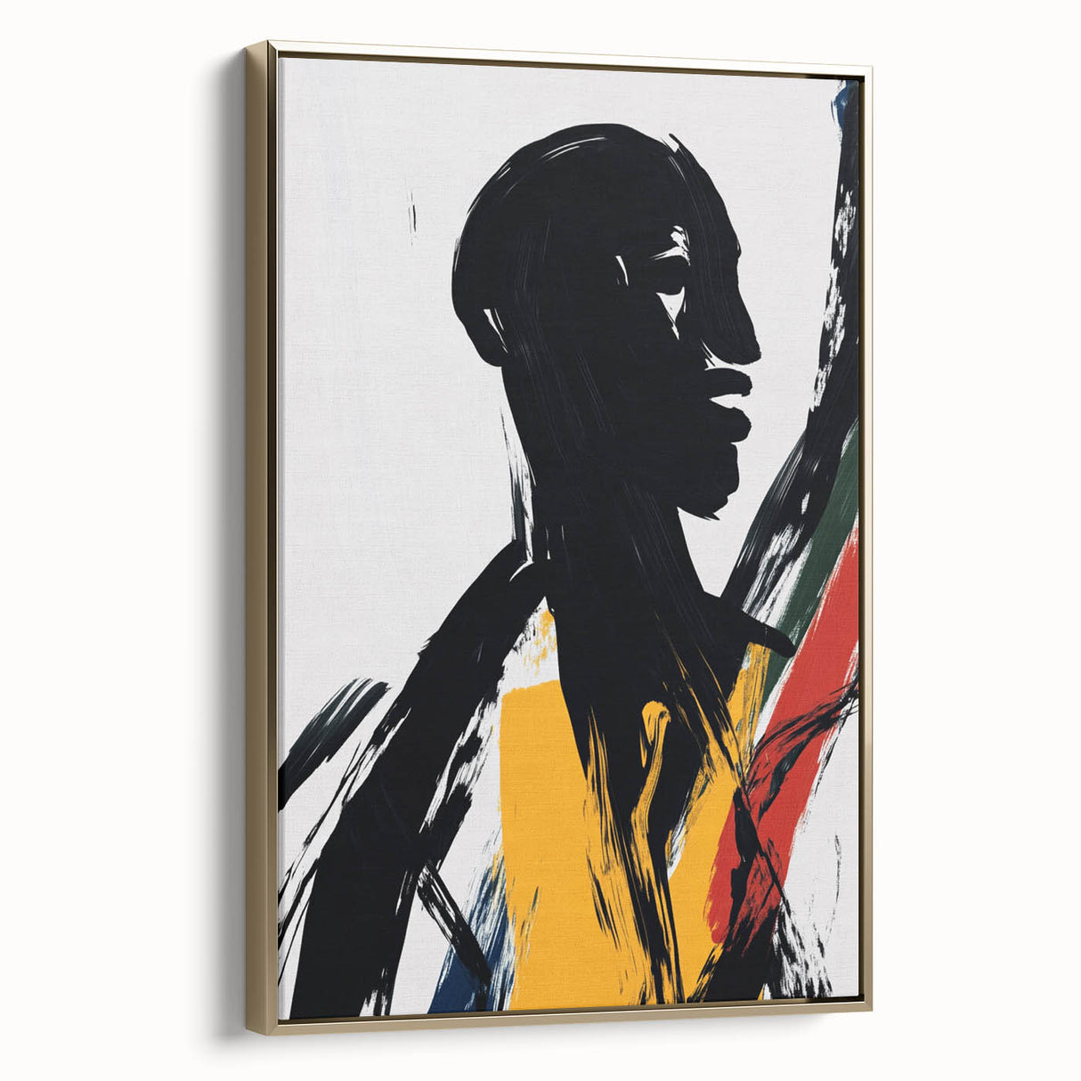 Bold Abstract Figurative Wall Art – Dynamic Human Form