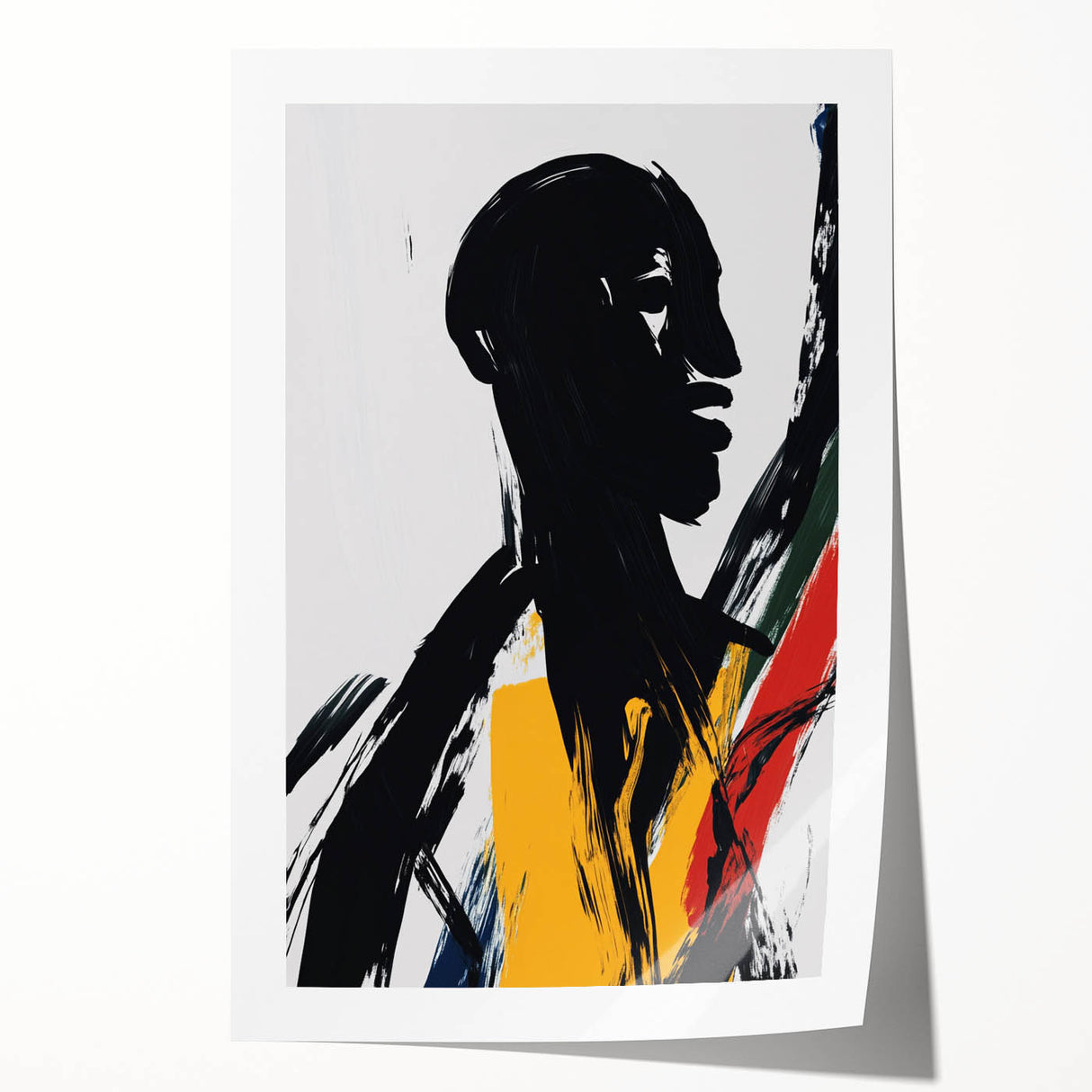 Bold Abstract Figurative Wall Art – Dynamic Human Form
