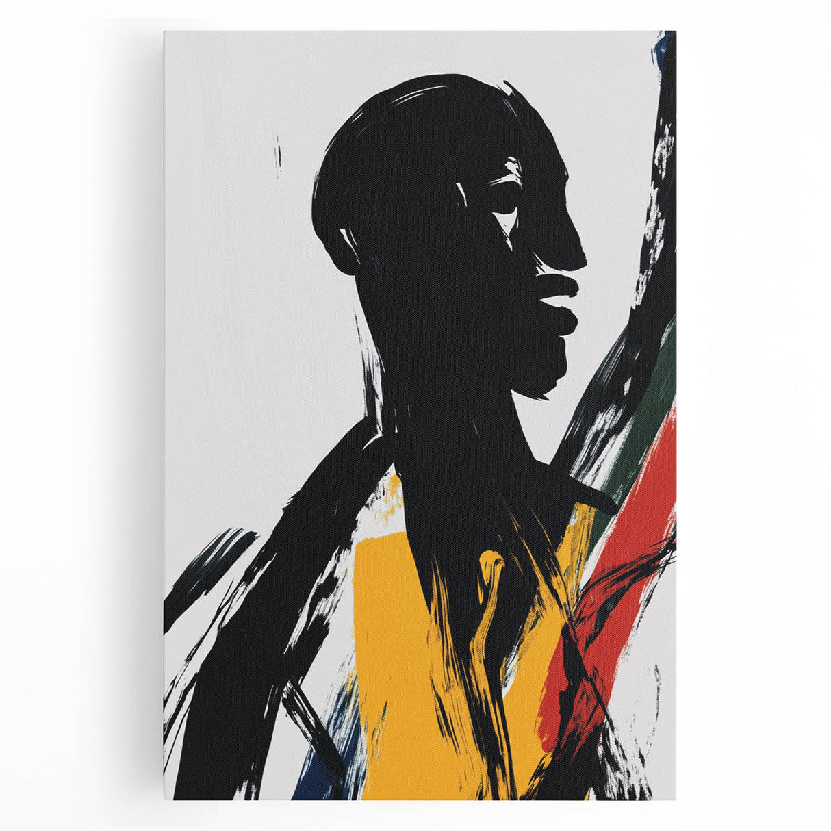 Bold Abstract Figurative Wall Art – Dynamic Human Form