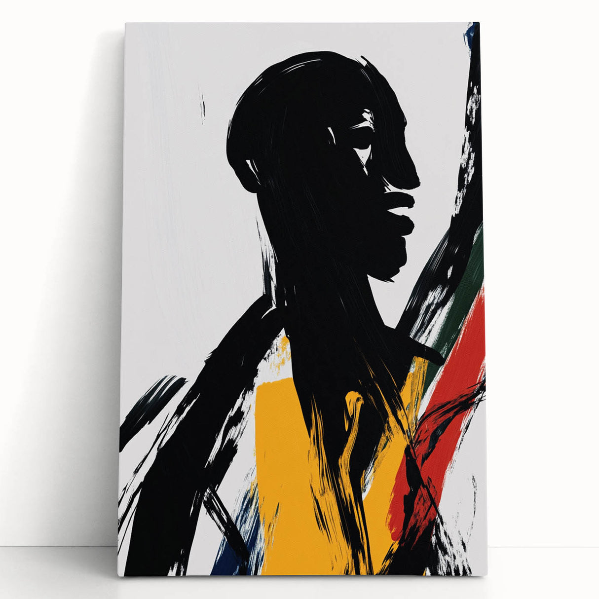 Bold Abstract Figurative Wall Art – Dynamic Human Form