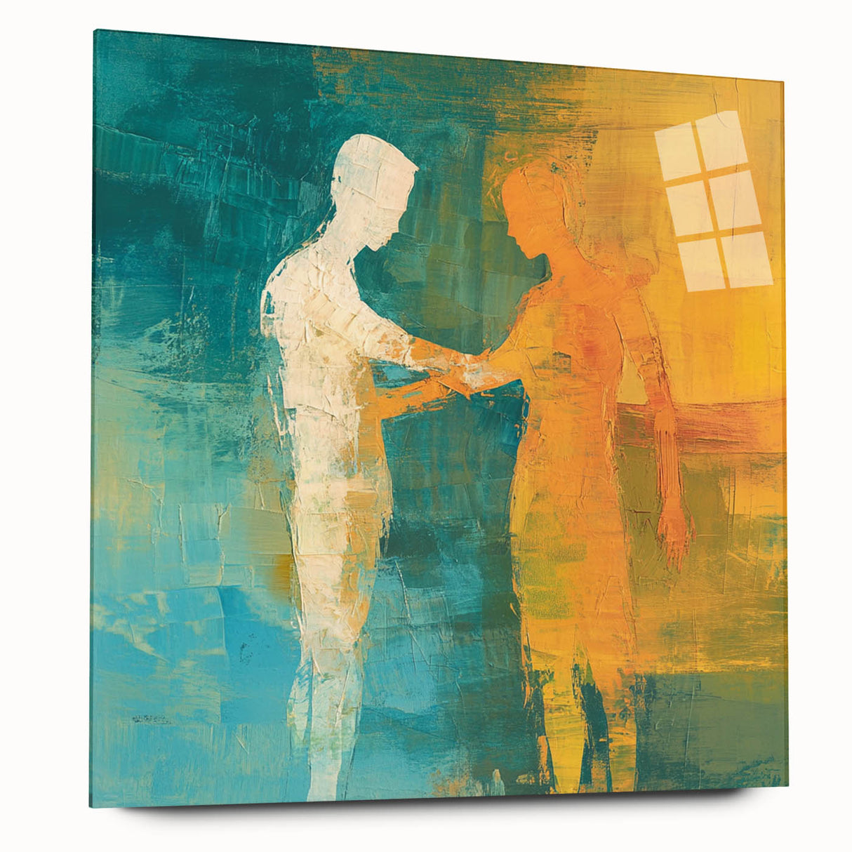 Abstract Figurative Wall Art – Harmonious Connection