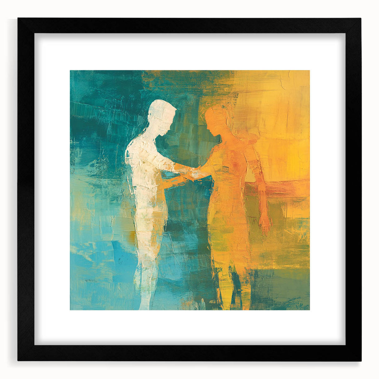 Abstract Figurative Wall Art – Harmonious Connection