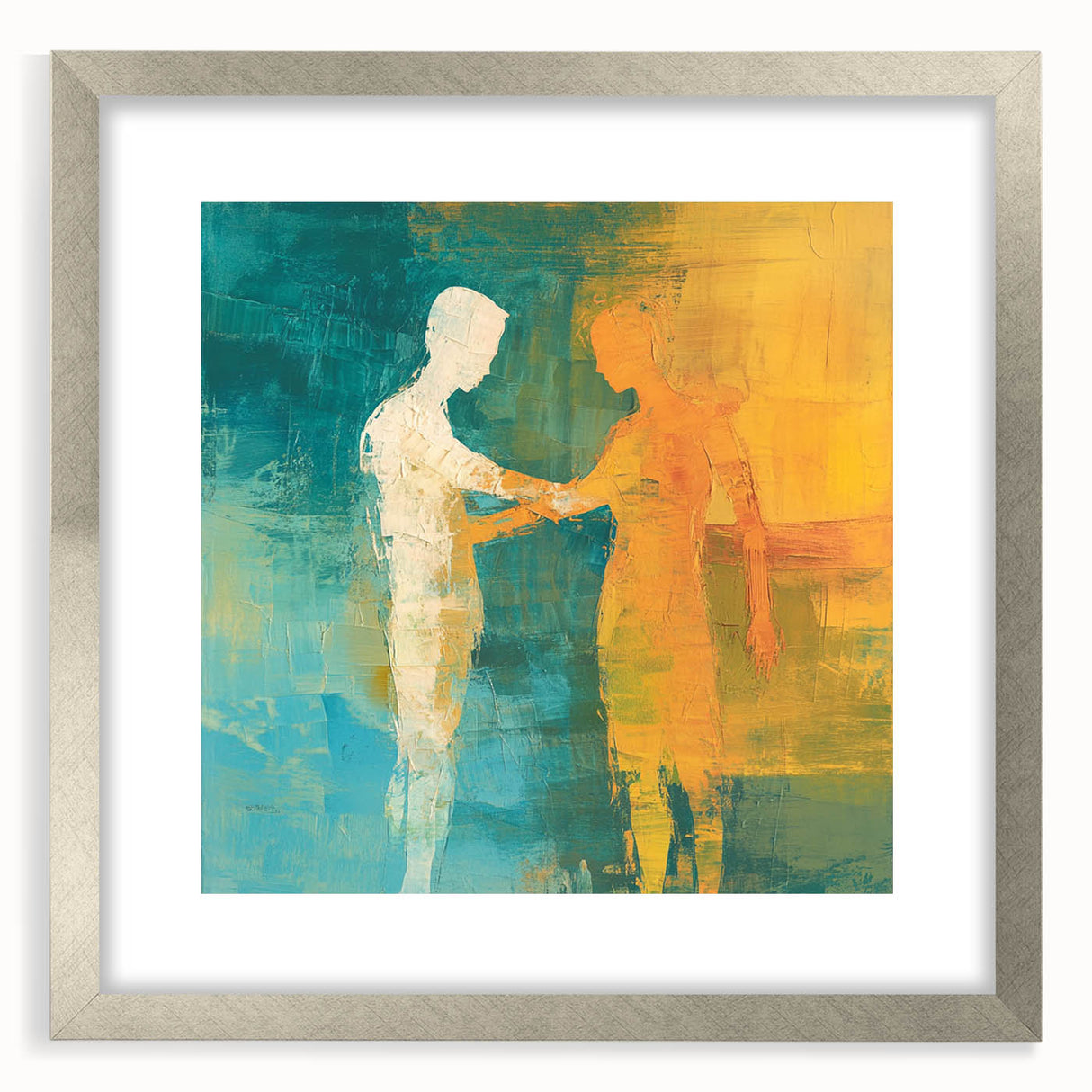 Abstract Figurative Wall Art – Harmonious Connection