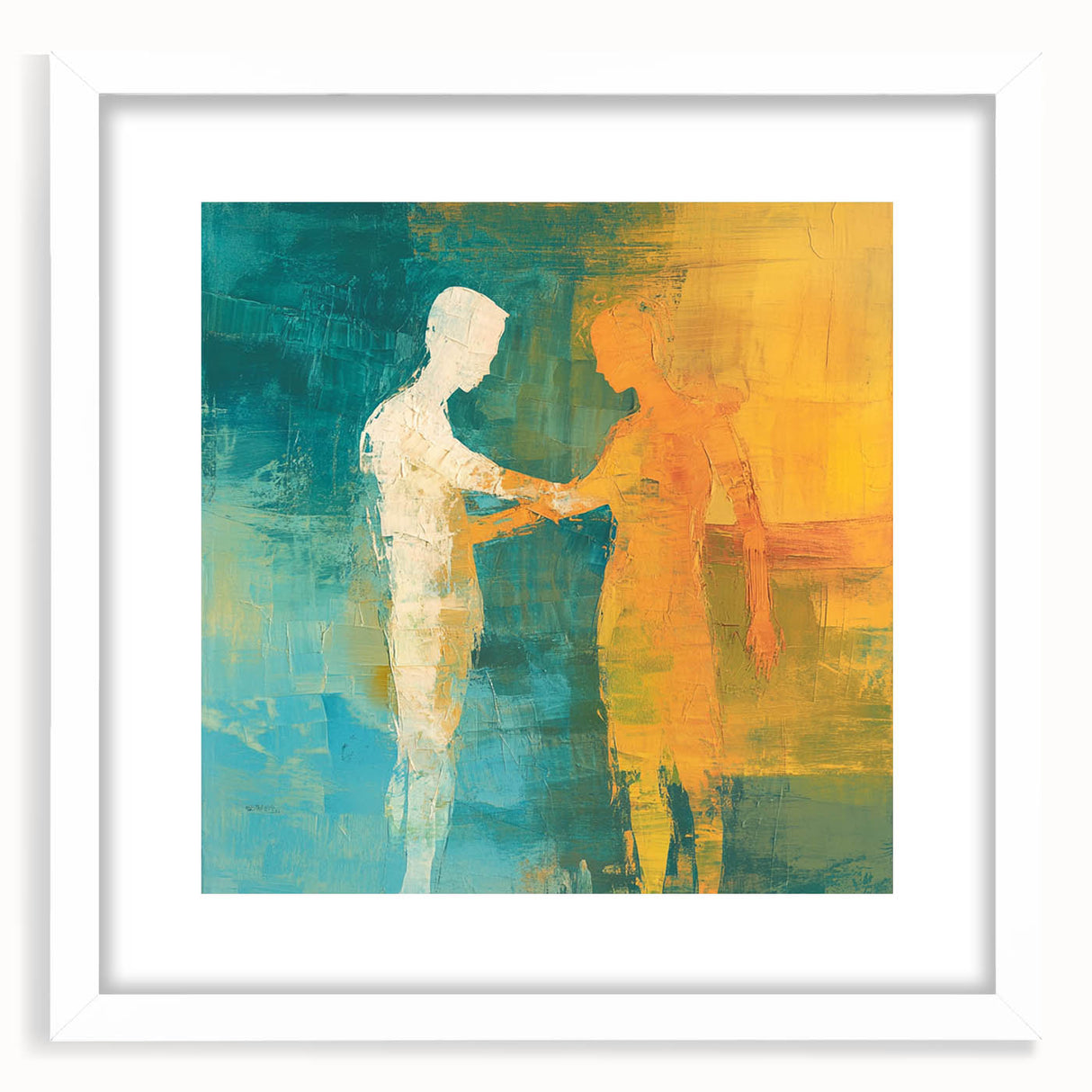 Abstract Figurative Wall Art – Harmonious Connection