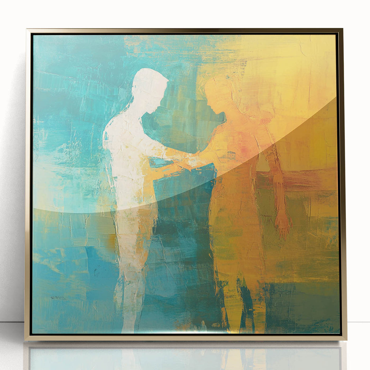 Abstract Figurative Wall Art – Harmonious Connection