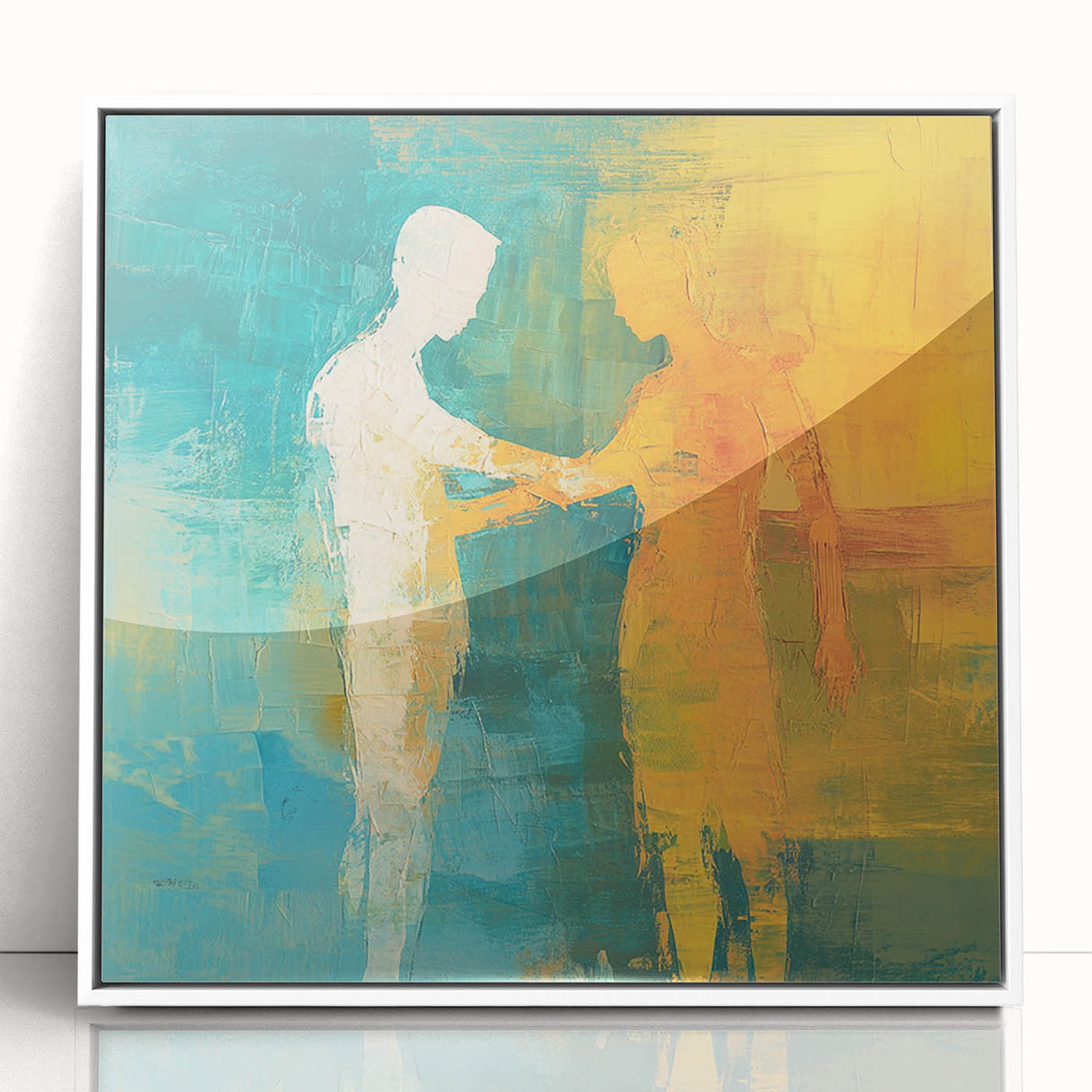 Abstract Figurative Wall Art – Harmonious Connection