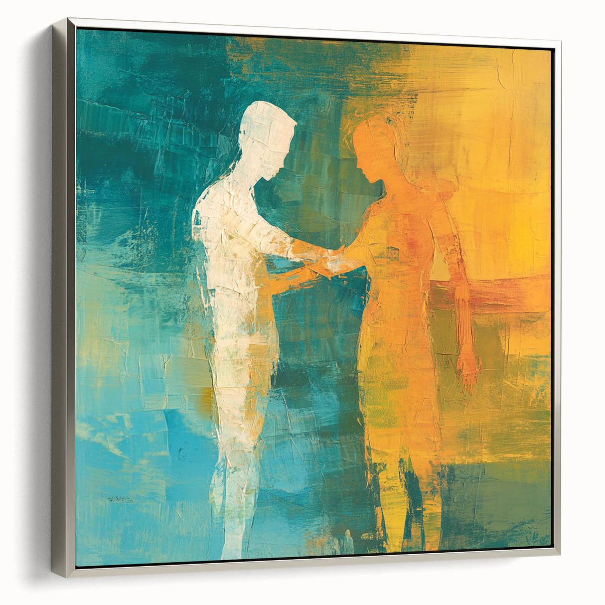 Abstract Figurative Wall Art – Harmonious Connection
