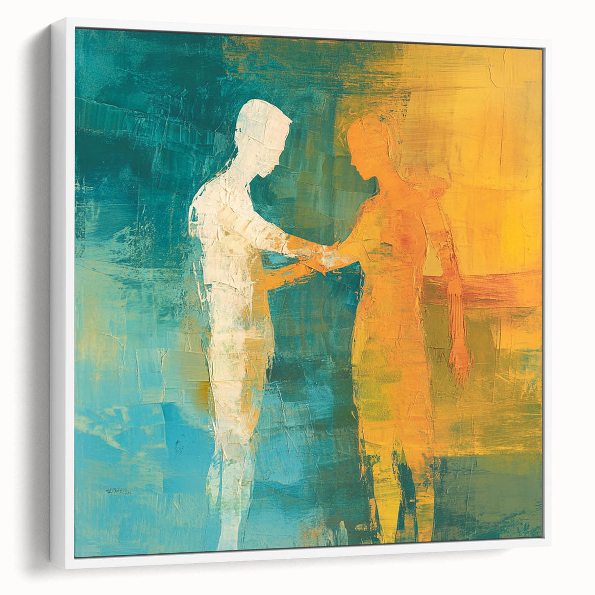 Abstract Figurative Wall Art – Harmonious Connection