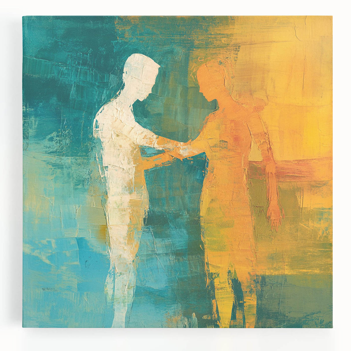 Abstract Figurative Wall Art – Harmonious Connection