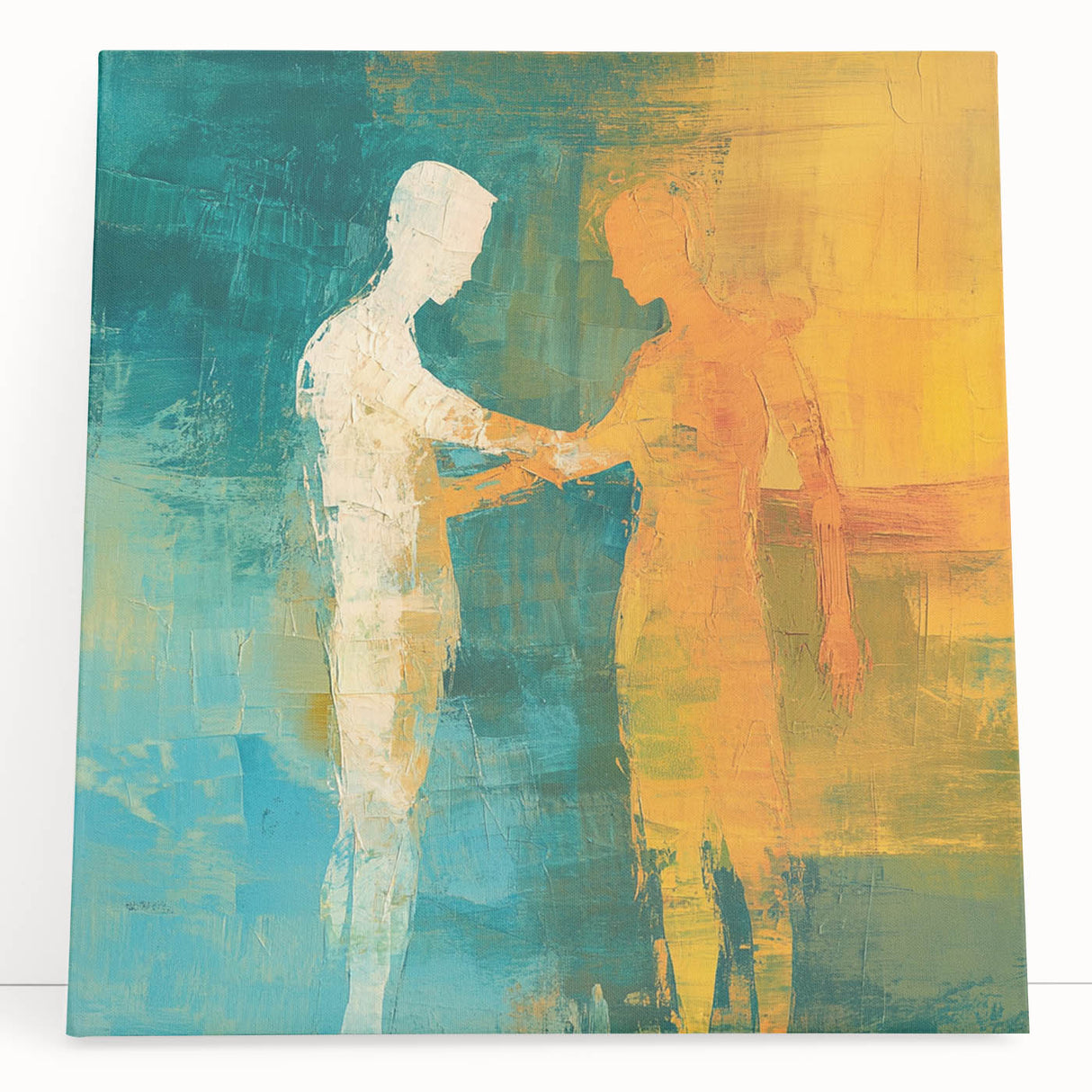 Abstract Figurative Wall Art – Harmonious Connection
