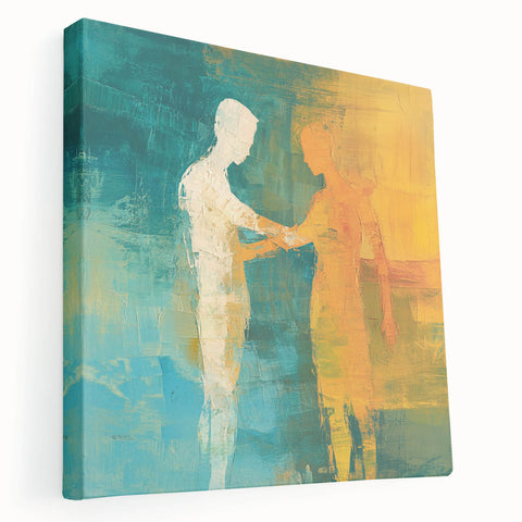 Abstract Figurative Wall Art – Harmonious Connection