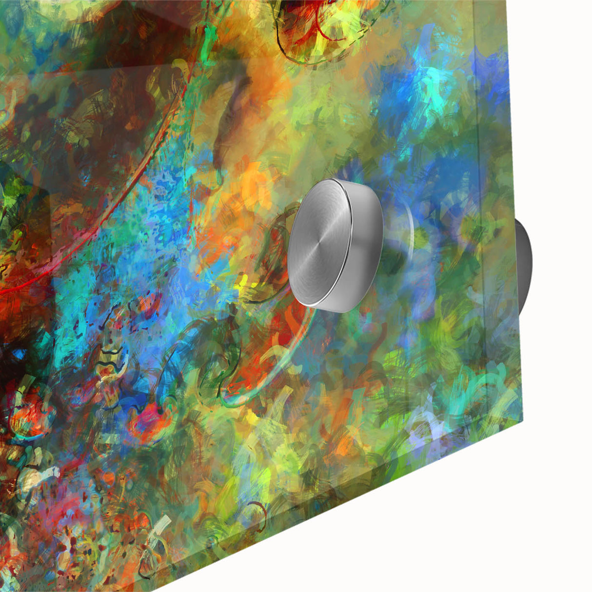 Bold Abstract Wall Art with Vivid Swirls – Large Modern Canvas Print