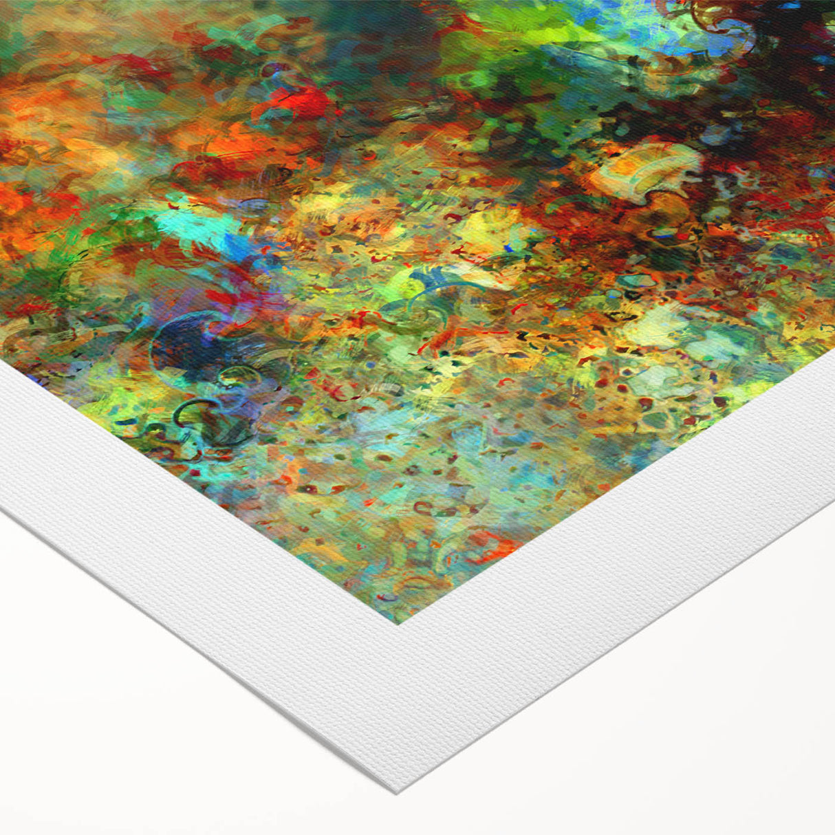 Bold Abstract Wall Art with Vivid Swirls – Large Modern Canvas Print