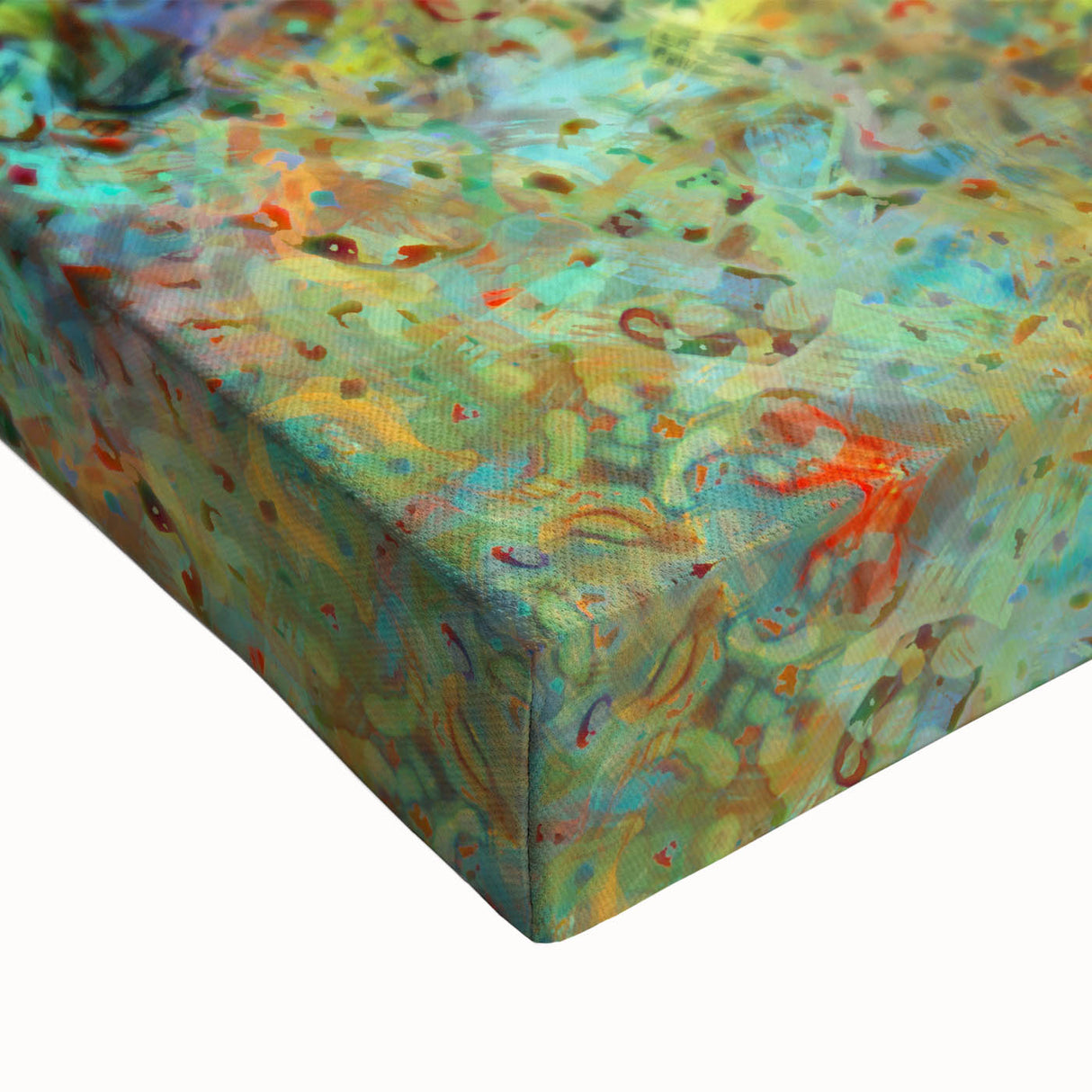 Bold Abstract Wall Art with Vivid Swirls – Large Modern Canvas Print