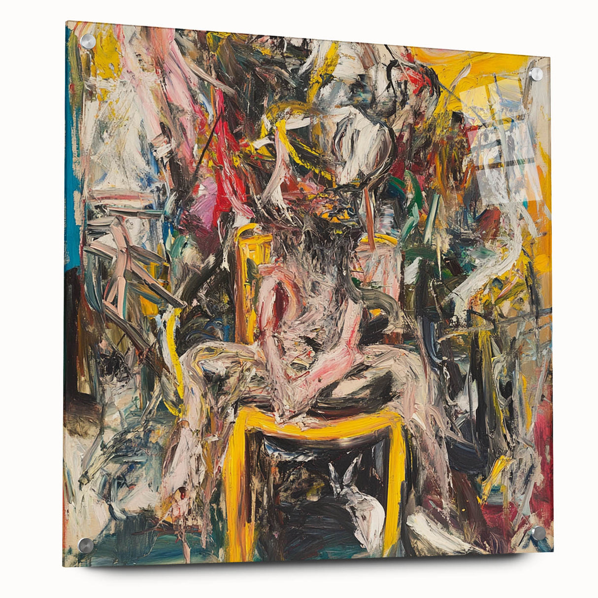 Expressive Abstract Expressionist Wall Art – Bold Textured Canvas