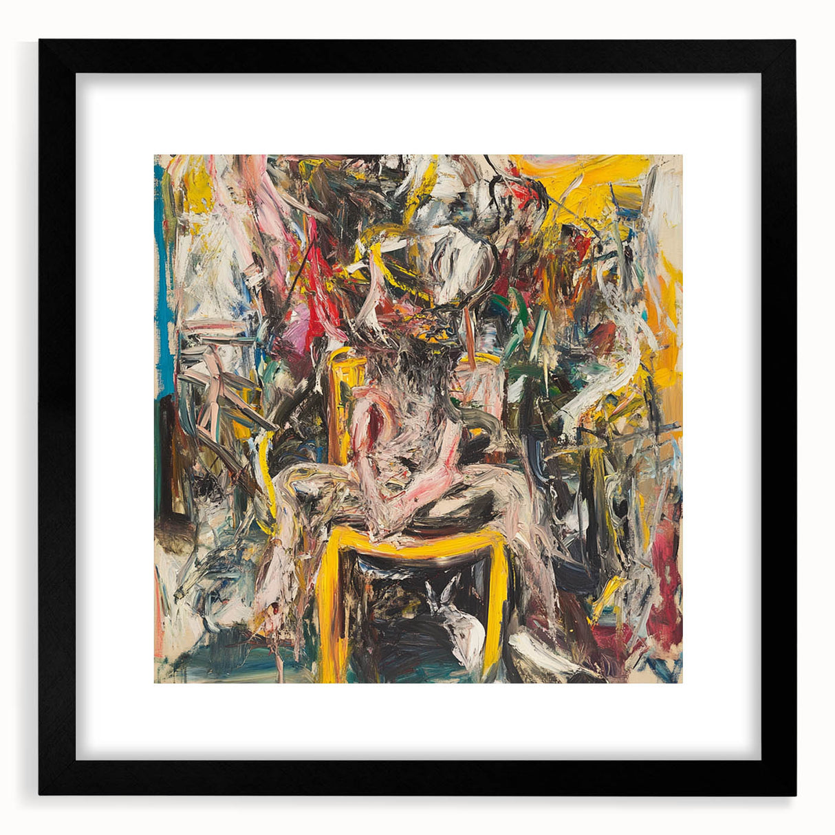 Expressive Abstract Expressionist Wall Art – Bold Textured Canvas