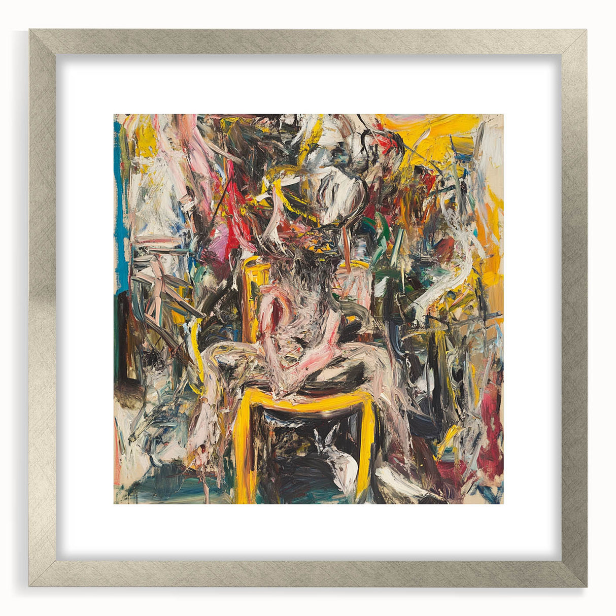 Expressive Abstract Expressionist Wall Art – Bold Textured Canvas