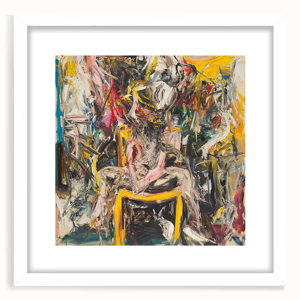 Expressive Abstract Expressionist Wall Art – Bold Textured Canvas