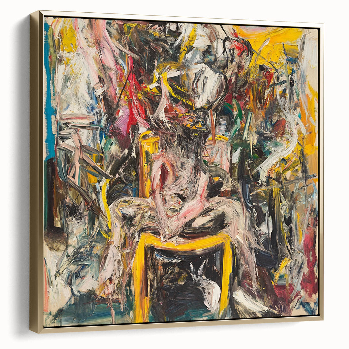 Expressive Abstract Expressionist Wall Art – Bold Textured Canvas