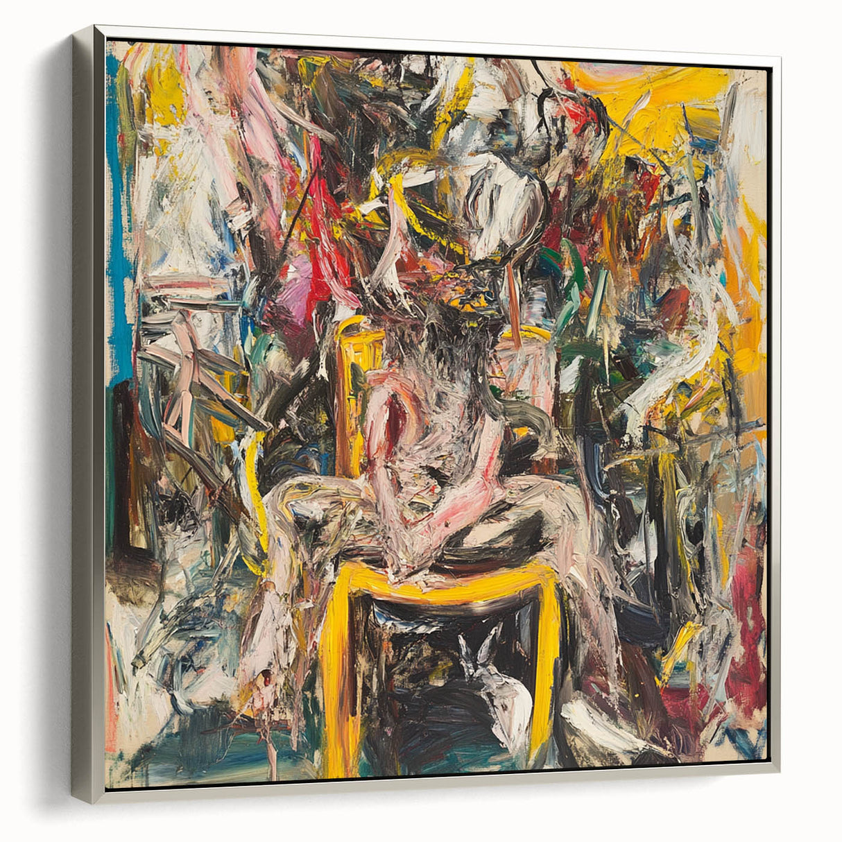 Expressive Abstract Expressionist Wall Art – Bold Textured Canvas