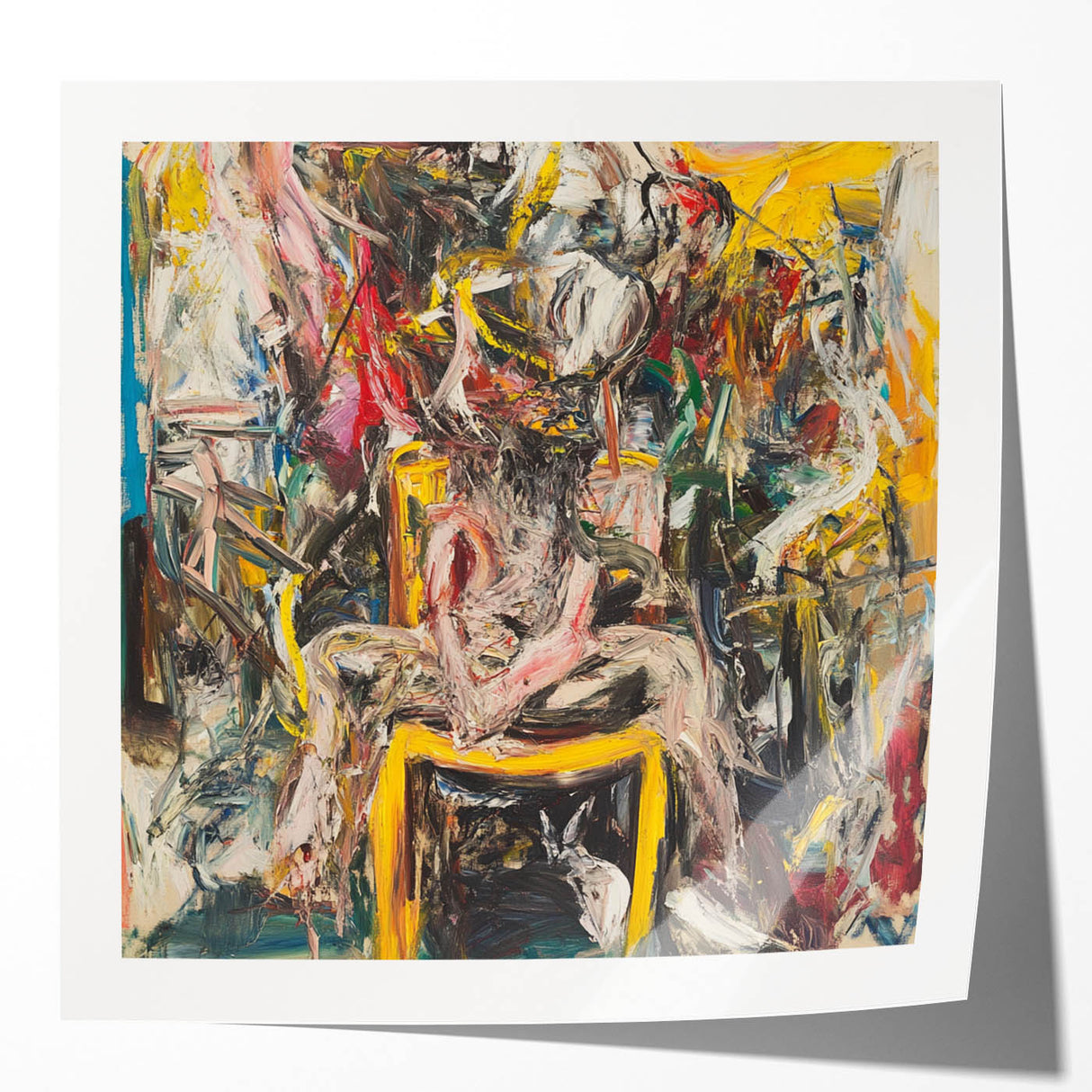 Expressive Abstract Expressionist Wall Art – Bold Textured Canvas