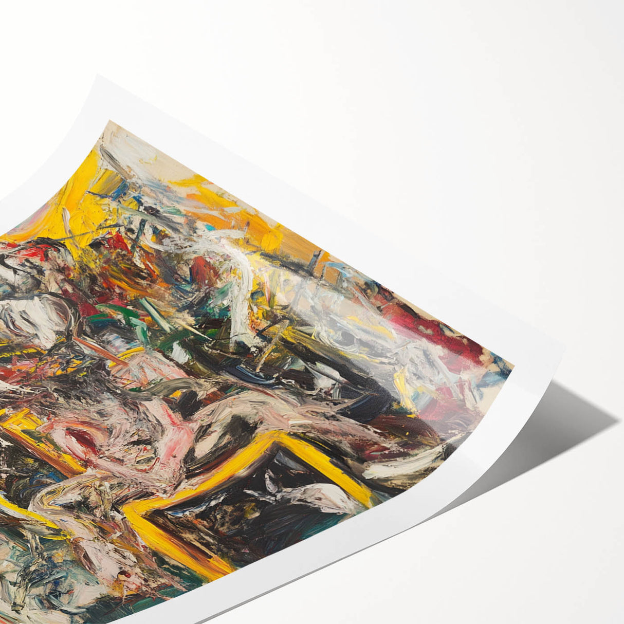 Expressive Abstract Expressionist Wall Art – Bold Textured Canvas