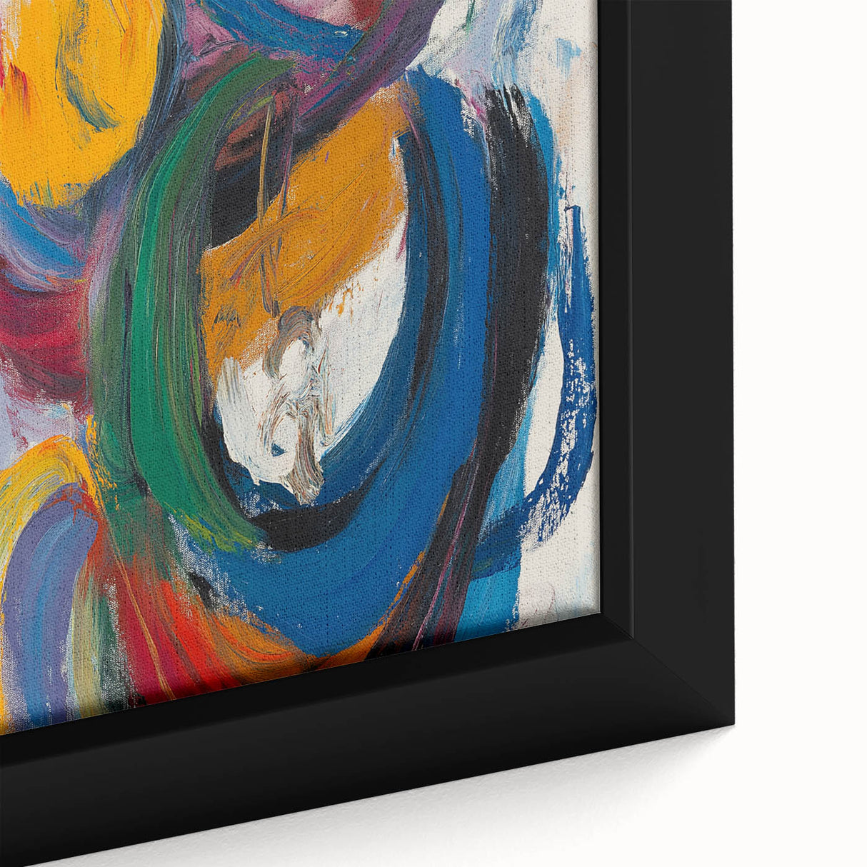Vibrant Abstract Expressionist Wall Art – Bold Colorful Canvas