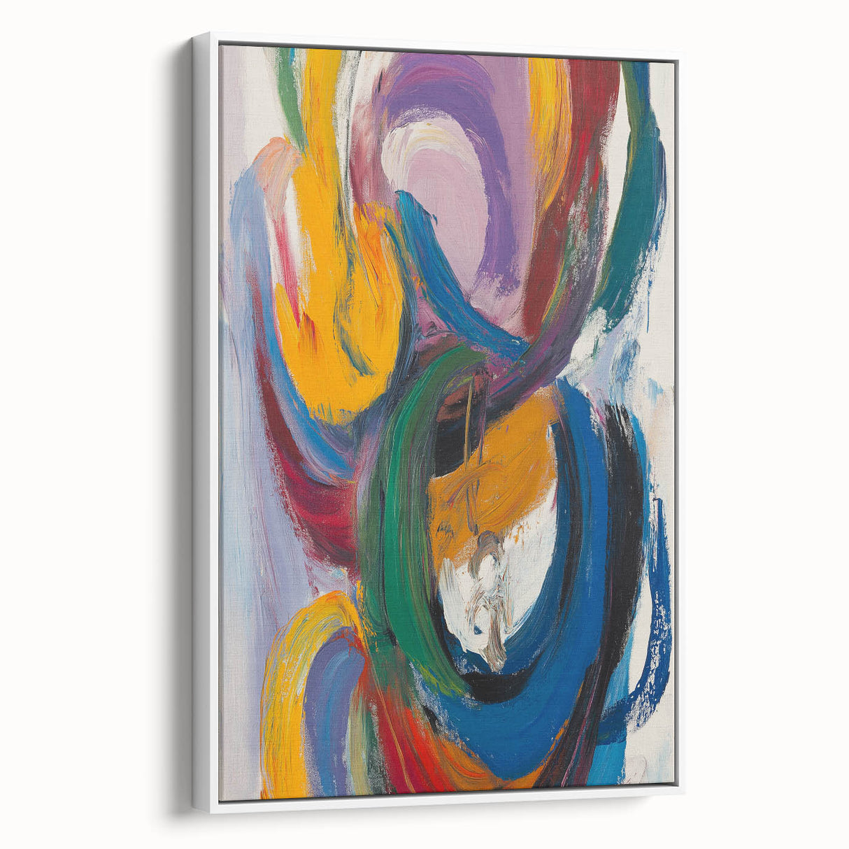 Vibrant Abstract Expressionist Wall Art – Bold Colorful Canvas