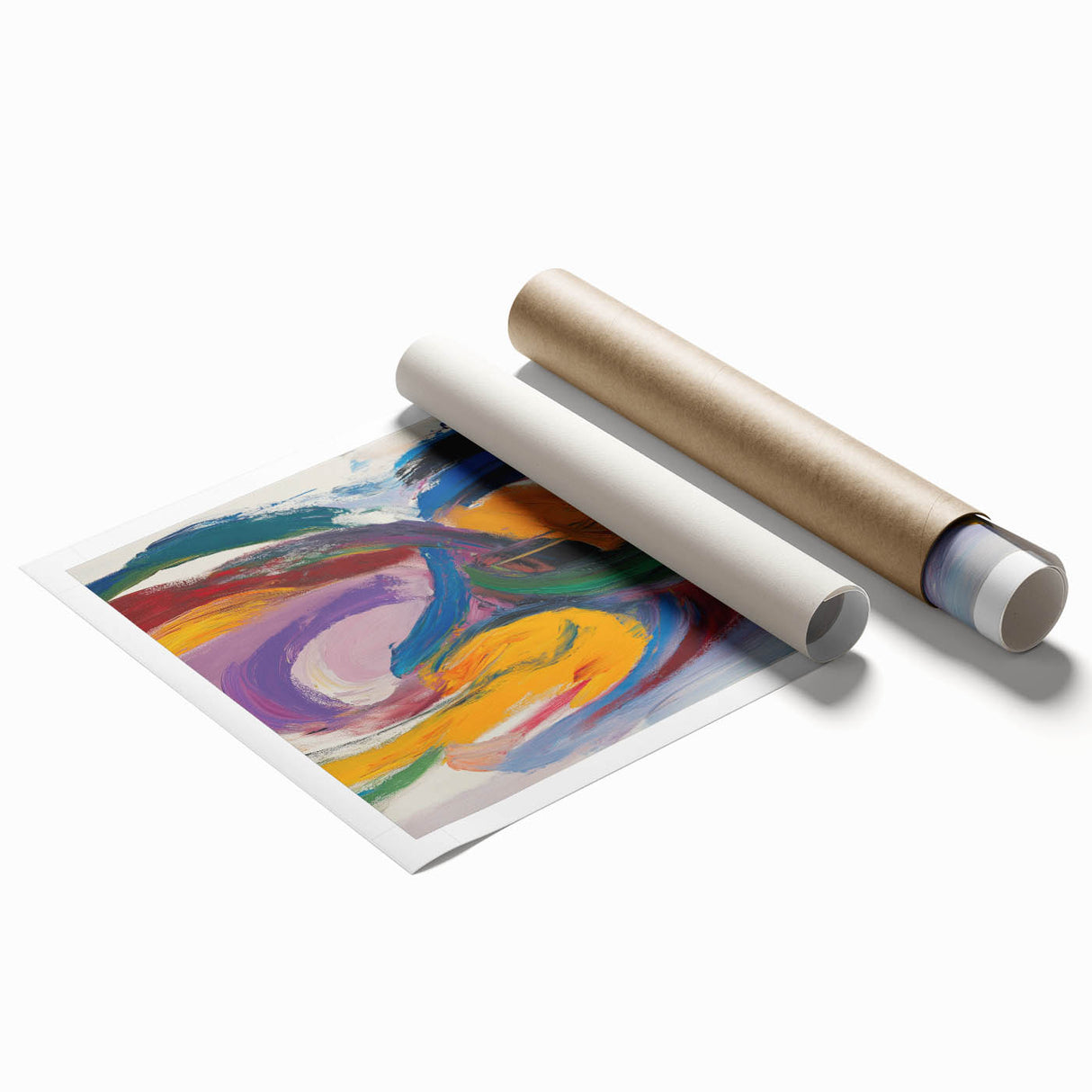 Vibrant Abstract Expressionist Wall Art – Bold Colorful Canvas