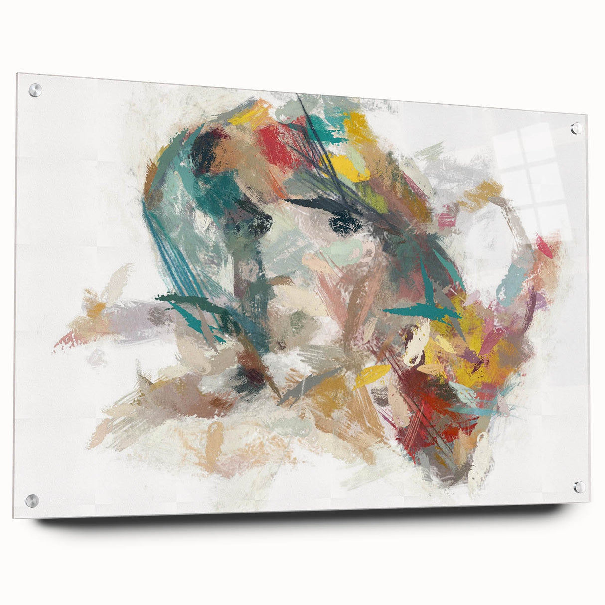 Expressive Woman's Portrait – Contemporary Abstract Art Piece