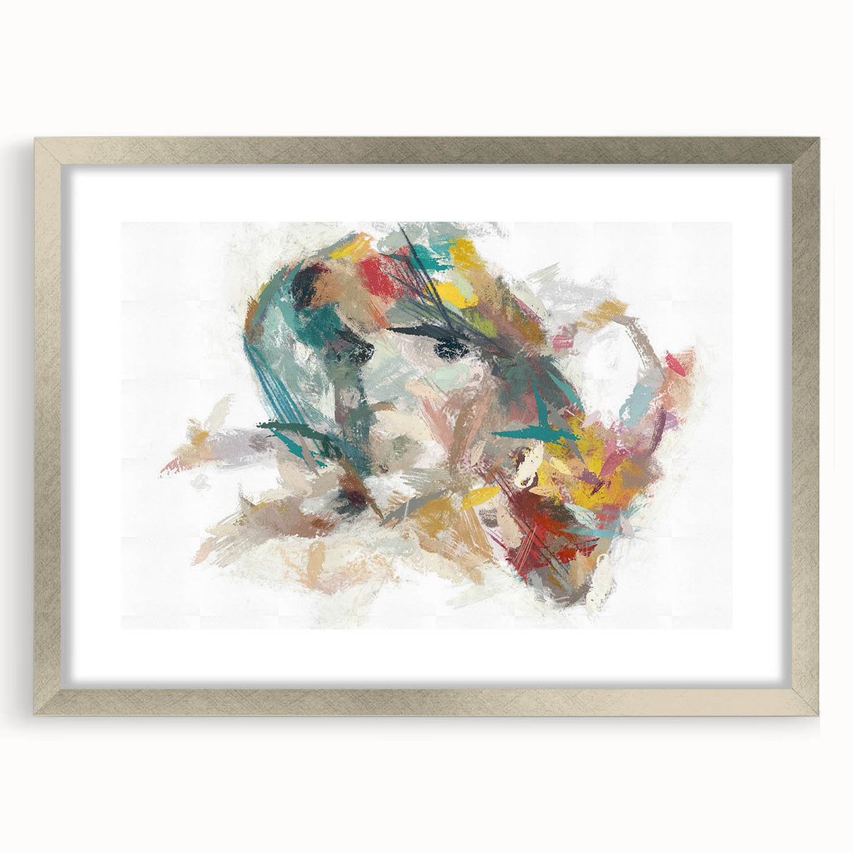 Expressive Woman's Portrait – Contemporary Abstract Art Piece