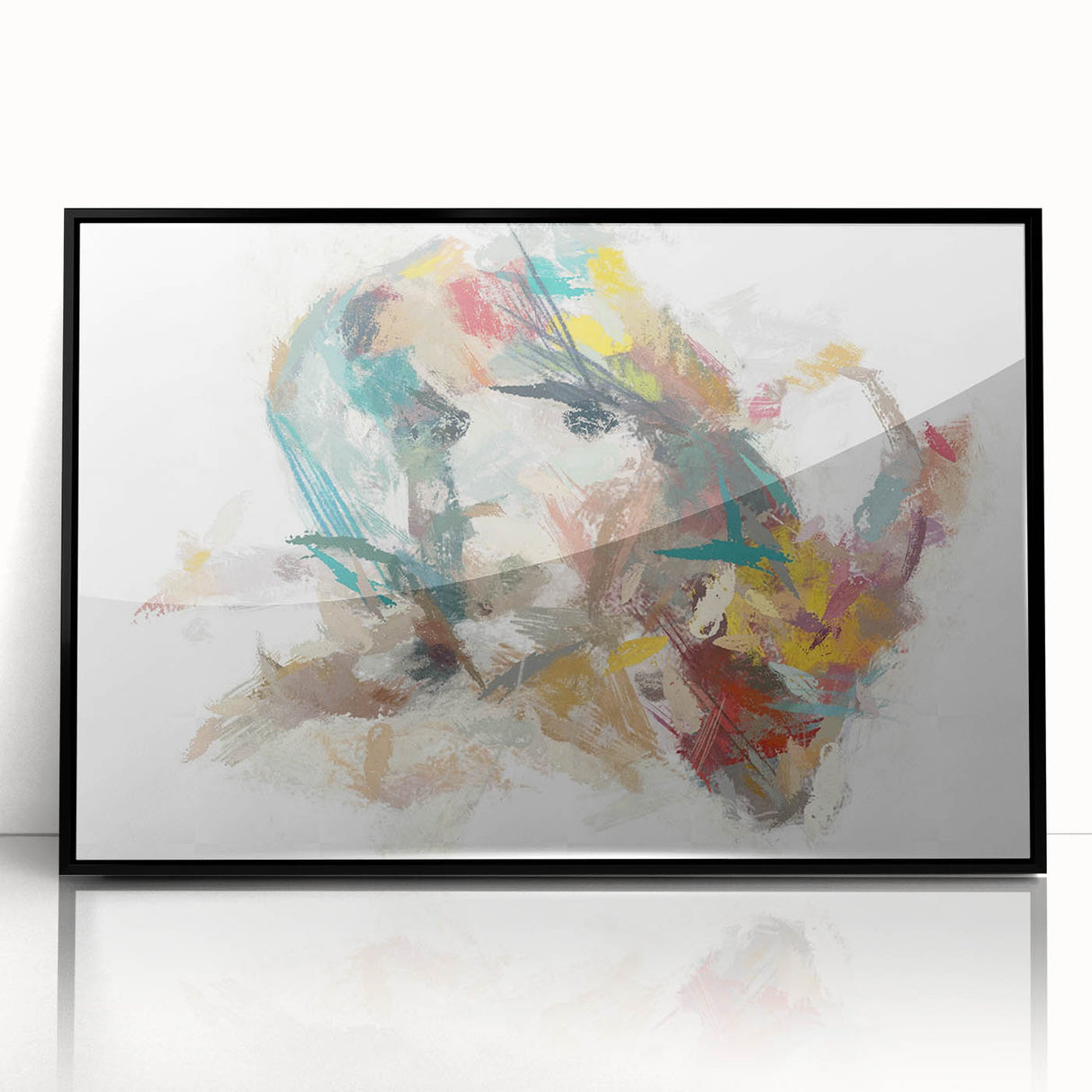 Expressive Woman's Portrait – Contemporary Abstract Art Piece