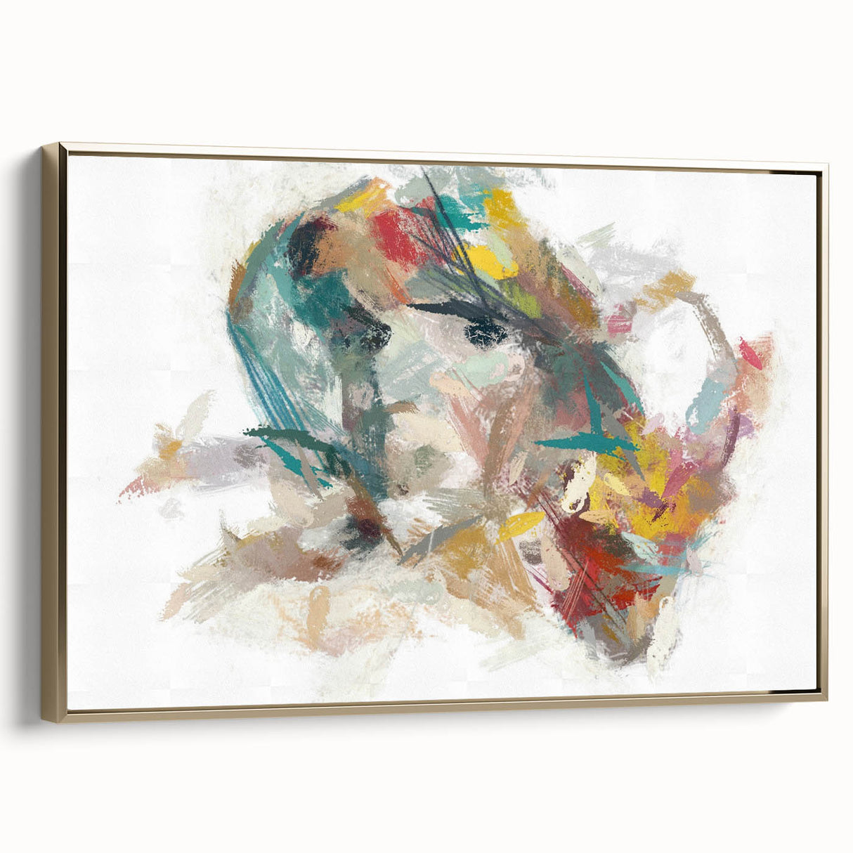 Expressive Woman's Portrait – Contemporary Abstract Art Piece