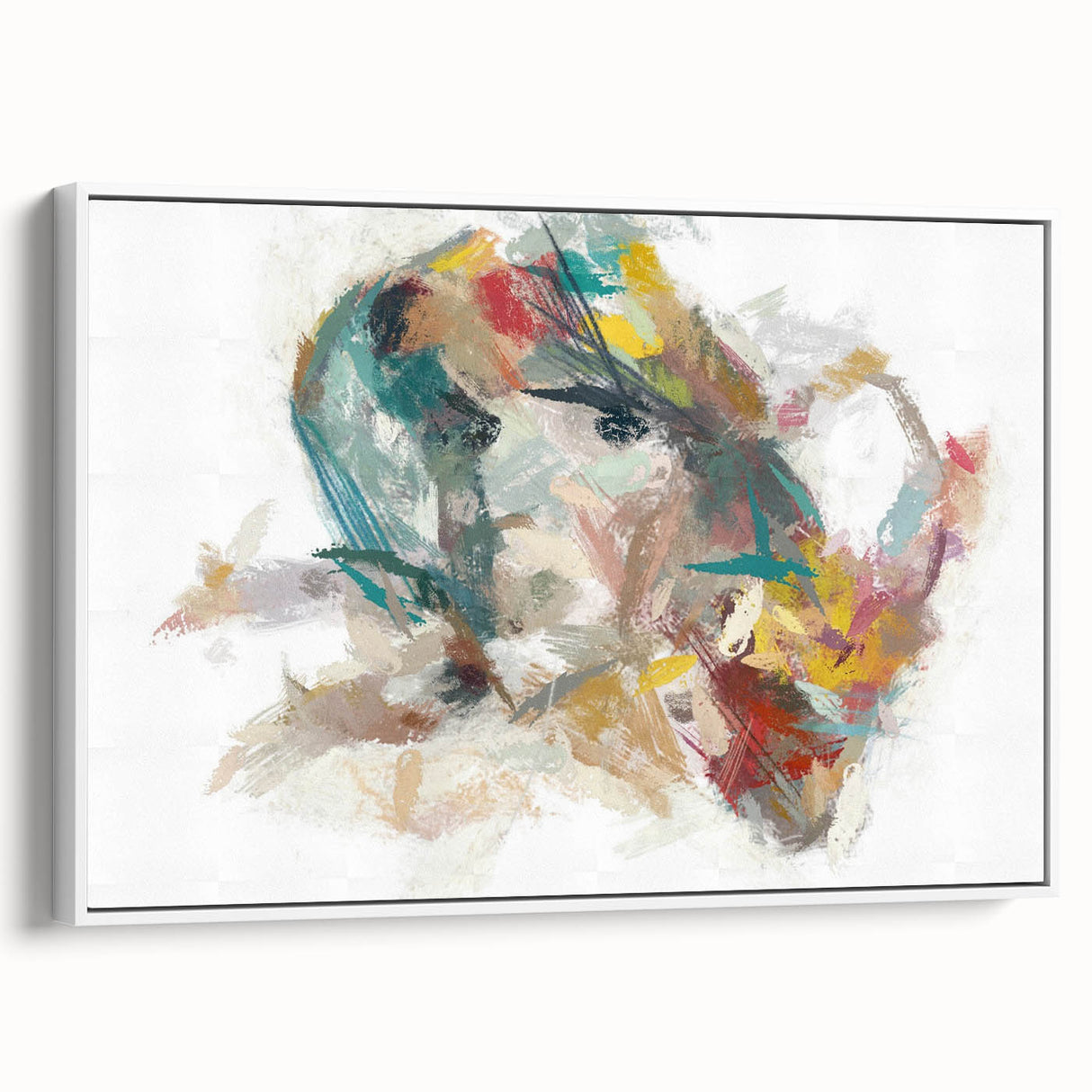 Expressive Woman's Portrait – Contemporary Abstract Art Piece
