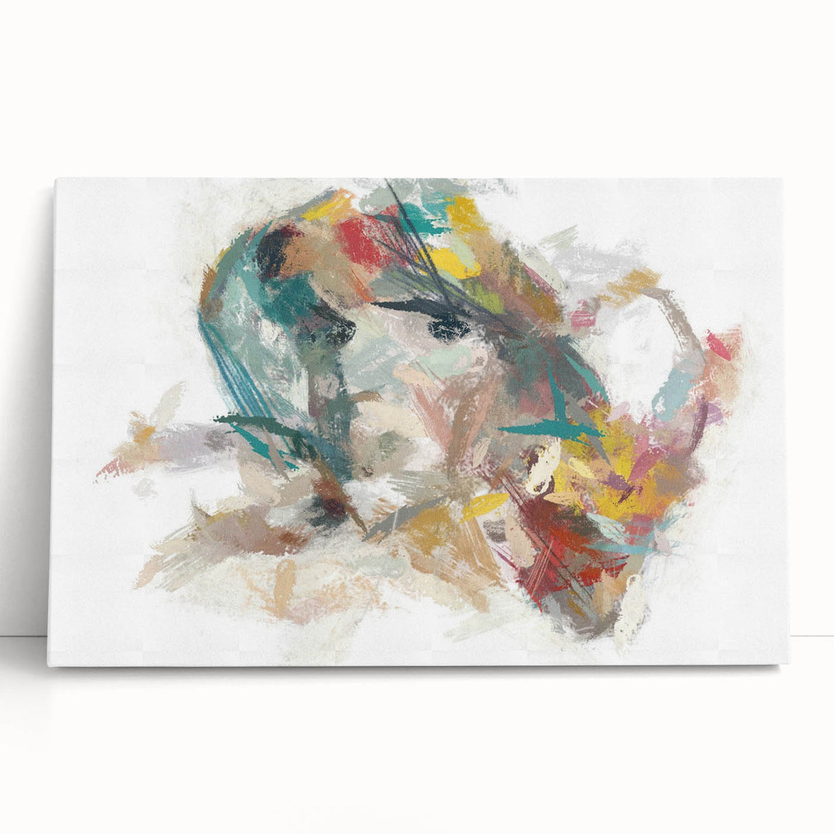 Expressive Woman's Portrait – Contemporary Abstract Art Piece