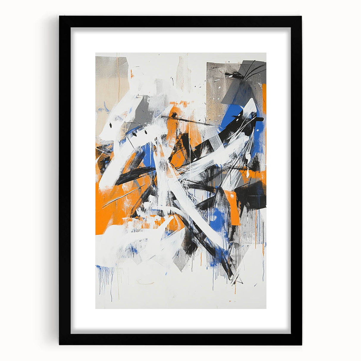 Edgy Abstract Expressionist Wall Art – Modern Dynamic Canvas