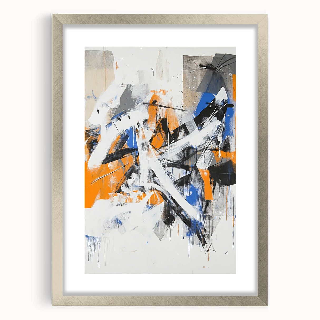 Edgy Abstract Expressionist Wall Art – Modern Dynamic Canvas